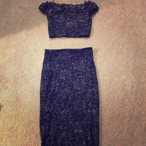 Glitter Nights Skirt Set